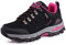 WOWEI Scarpe da Escursionismo Arrampicata Sportive All'aperto Traspiranti Trekking Sneakers da Donna Uomo,98018 Nero Rosa Rossa,38 EU