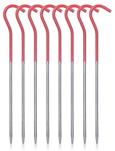 Boundless Voyage 8 stücke Titanium Legierung Camping heringe Ultraleicht schwere Zelt markise nägel Stakes Haken für Outdoor Garten wandern
