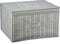 The Magic Toy Shop Large Foldable Storage Box with Lid - Grey Fabric with Heart Pattern - Collapsible & Decorative Organiser for Clothes, Bedding, Toys, and More - Home & Office Storage 50x30x40cm