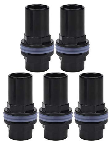 5 Pcs/Ensemble Connecteur De Tuyau D'aquarium, PVC Réservoir De Poissons Filtre Tuyau d'eau Joint Tube Droite Connecteur Réservoir De Poissons Accessoires(32mm)
