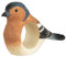 Wildlife Garden WG4570 Serviettenring Buchfink - Handgeschnitzter Serviettenring aus Holz für die Tischdekoration