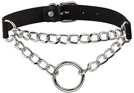 Eigso Emo Steampunk Style Halskette Kragen Halsreif Retro Gothic Harajuku Modeschmuck für Frauen