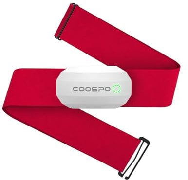 COOSPO H808S Fascia Cardio Cardiofrequenzimetro Fascia Toracica Bluetooth/ANT+, Sensore di Frequenza Cardiaca Impermeabile IP67 Compatibile con CoospoRide/wahoo fitness/strava/Pulsoid