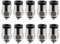 Heschen Lot de 10 raccords pneumatiques droits à connexion rapide, connecteur fileté mâle PC6-M5, tube extérieur de 6 mm, lot de 10