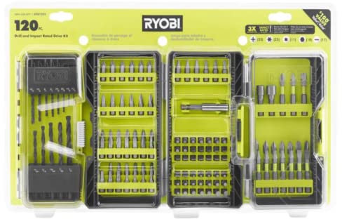 Ryobi 120-Piece Drill and Impact Rated Drive Kit