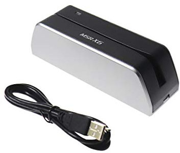 MSR X6 Swipe Card Reader Writer 3-Track USB Without Bluetooth Compatible w/ MSR206 MSR605X MSR606