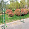 Rosenbogen aus Metall,Gartenbogen für Kletterpflanzen,Langlebiger Gartenpavillon,Rankgitter Rankbogen,Spalier,Pergola Rankhilfe Rankgitter wetterfest und freistehend,Mit Basis,Einfach zu Montieren