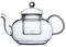CnGlass Glass Teapot Stovetop Safe,Clear Teapot with Removable Infuser 600ML/20.3OZ,Borosilicate Glass Tea Pot with Strainer for Loose Tea and Blooming Tea Maker