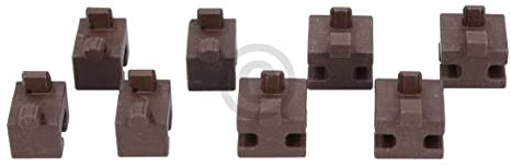 Juego de casquillos compatibles con Siemens 00637802, lado derecho delantero izquierdo, trasero para rejilla de accesorios para horno con microondas