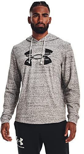 Under Armour Rival Terry Logo Hoody Weiss, M Herren