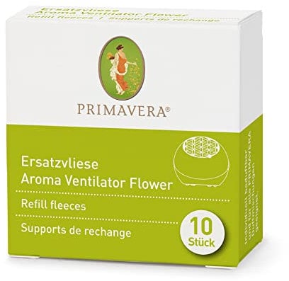 PRIMAVERA Ersatzvliese Aroma Ventilator Flower 10 Stück - Nachfüllpack - duftneutrale Vliese - Lufterfrischer, Diffuser, Aromatherapie