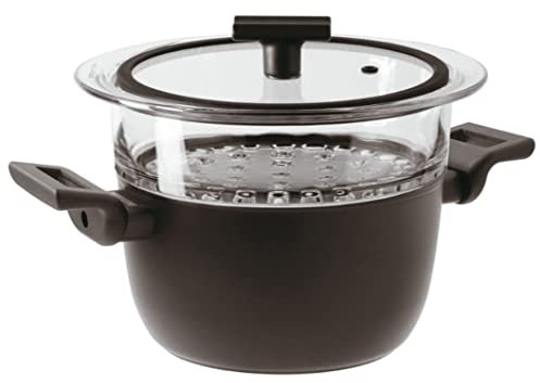 Sambonet Vaporiera 2 M. Cm 20 C/Coperchio Titan PRO Double Induction Alluminio