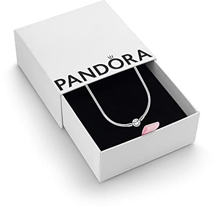 PANDORA Moments Women's Sterling Silver Necklace, 50cm, With Gift Box