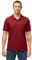 DANISH ENDURANCE Polo Hombre Manga Corta en Algodón Orgánico, Camiseta de Vestir, Ropa de Verano, 1 o 2 Pack, Rojo, XL