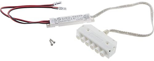 SIRO LED Empfänger SL-REC02 Duo Receiverer mit LED Verteiler 6-fach zur Steuerung von LED Streifen und Leuchten mittels 2-Kanal Fernbedienung, 24V - 144W weiß