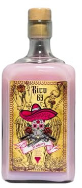 Rico 69 Strawberry Vegan Tequila Cream Liqueur 70cl | Plant Based, Dairy Free and Gluten Free | 20% Vol | Vegan |