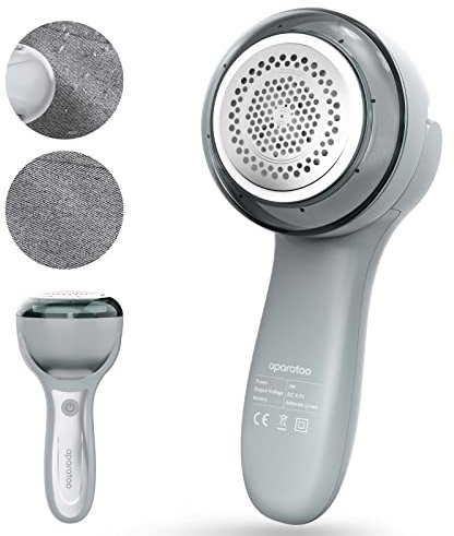 Quitapelusas Eléctrico, Quita Pelusas Eléctrico USB Recargable, Portátil Quitapelusas con 2 Cuchillas Reemplazables para Ropa, Suéteres, Muebles y Alfombra, Bloqueo de Seguridad para Proteger Niños