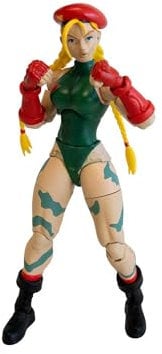 Jada Toys Street Fighter Figur Cammy (15 cm) - bewegliche Sammel- und Actionfigur aus Street Fighter 2: The Final Challengers, mit alternativem Kopf, Händen und Zubehör, ab 13 Jahre
