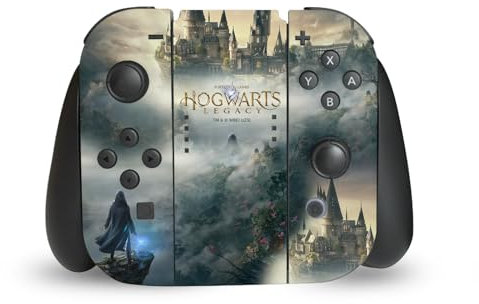Head Case Designs Offizielle Hogwarts Legacy Wichtige Kunst Grafiken Vinyl Haut Gaming Aufkleber Abziehbild Abdeckung kompatibel mit Nintendo Switch Joy-Con Controller