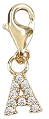Depesche 11785-002 Charms Express yourself - Anhänger für Halsketten und Armbänder, Buchstabe A,vergoldet, als kleines Geschenk