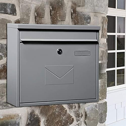 Vintage Iron Outside Mural Letter Box Letterbox Mailbox Photography Props Accessories Wall Mural Bar Cafe Window Display Outdoor Letter Boxes Outdoor Home Decoration (Color : D)