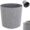 KADAX Pot de fleurs décoratif - Rond - En plastique - Pour la culture de plantes - Pour l'intérieur et l'extérieur - Gris - 30 cm, K9888