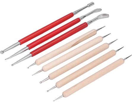 Stylet De Traçage à Double Extrémité, Stylet De Traçage De Motif 8 Pièces, Stylet De Traçage à Pointe Sphérique En Acier Inoxydable Pour Bricolage Peinture Gravure Façonnage Petit Ensemble De Stylet D