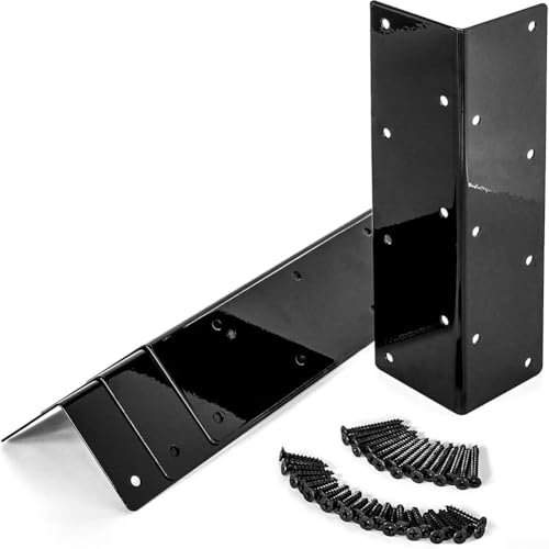 4 Pcs Angle Brackets for Wood,Metal L Brackets Corner Furniture Brackets Garden Raised Bed for Gardens Elevated Beds