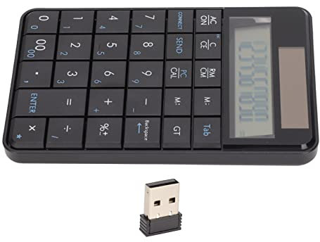 LUCKDANO 2.4 GHz Calculator Function with Wireless Numeric Keypad for PC with Mode Switch, Ergonomically Designed Wireless Numeric Keypad