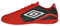 Umbro Herren Classico 12 Indoor Hallenfußballschuh, Rot/Weiß/Schwarz, 40 EU