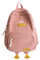 CRGANGZY Cord-Cartoon-Schultasche, großes Fassungsvermögen, Laptop-Rucksack for Jungen und Mädchen, verstellbarer Riemen, niedliche Reisetasche, Rucksack (Rosa)