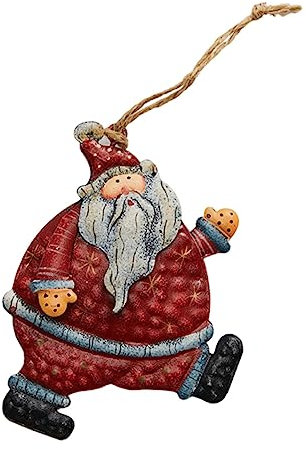 ULDIGI Weihnachtsanhänger 10cm aus Eisen mit Einzigartigem Design Einfache Dekoration und Anwendung für Festliche Weihnachtsdeko zum Hängen Am Baum