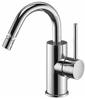 PAFFONI Rubinetteria - Miscelatore Bidet Canna Girevole Colore Nero Opaco Light LIG138NO - RUB11086 - Nero Opaco, Senza piletta di Scarico