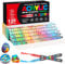 Funnasting 120 Couleurs Feutre Acrylique, Tête de Brosse Douce Marqueur Peinture Acrylique pour Coloriage, Verre, Tissu, Oeuf, Pétroglyphes et Bricolage Arts & Crafts Fournitures