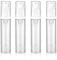 4 Pcs Empty Airless Pump Bottles, Refillable Clear Travel Pump Bottle Lotion Container Vacuum Cosmetic Container Presspump Bottle for DIY Foundation Gel Lotion Moisturiser Shampoo Toiletry(10ml)