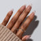 BTArtbox Press On Nails Mandal - Spring Cat Eye Nägel Zum Aufkleben Medium, French Nails for Daily Nail Art, Gel Nägel Set In 15 Größen - 30 Stück, Liquid Radiance