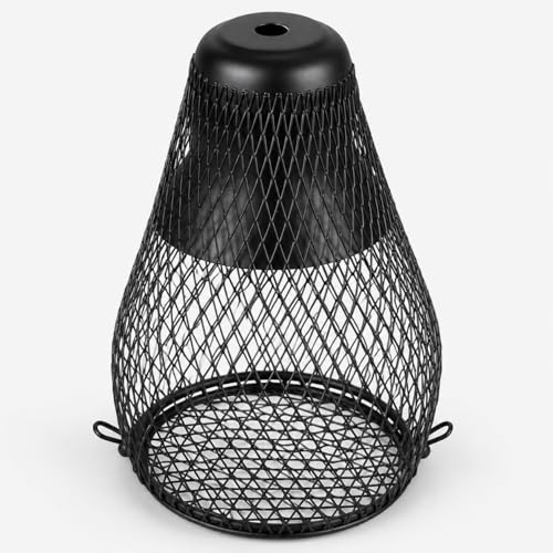 VICASKY Reptilien-Heizlampen-Lampenschirm Reptilien-Leuchtenschutz Aus Metallnetz Abdeckung Für Terrarium-Wärmelampen Schutz Vor Verbrennungen Für Reptilienbox Glastank Und Vogelkäfig