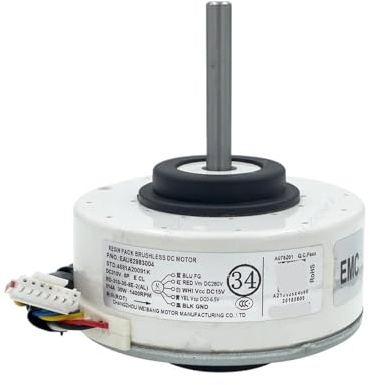 air conditioner fan motor, Motor de ventilador de CC compatible con aire acondicionado LG RD-310-30-8E-2(AL) SIC-37CVJ-F130-3 EAU62983004 4681A20091K. Piezas de repuesto. ,for Air Conditioning