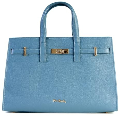 Pierre Cardin Damenhandtasche, echtes Leder, groß, Shopper, HERGESTELLT IN ITALIEN, Schultertasche, Multifunktional, Elegant, Handtasche für Damen, Shopper, Schultertasche, Multifunktional