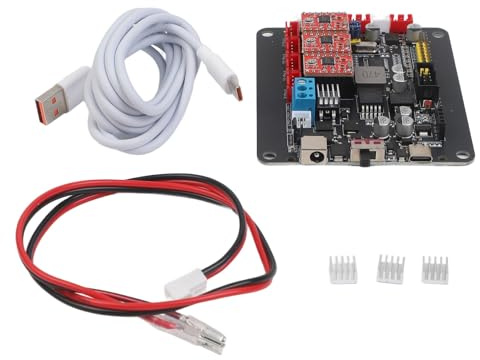 CashMuch 32-Bit GRBL Controller-Board für CNC-Graviermaschine, 3-Achsen-Schrittmotor-Treiberplatine mit USB, für 3018/2418/1610 CNC-Fräser