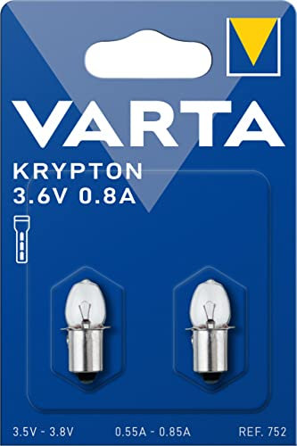 VARTA Bombilla para linternas, 2 Unidad (Paquete de 1), 2