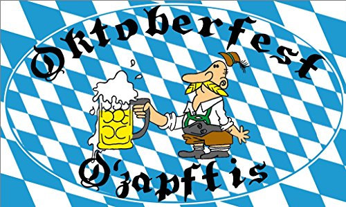 Oktoberfest Fahne Bayern Flagge Grösse 1,50x0,90m