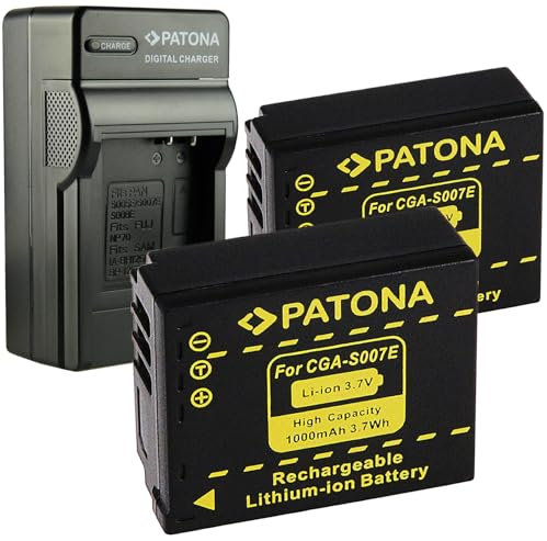 PATONA Ladegerät + 2x Akku VBG130 für Panansonic HDC-DC-Serie | HDC-SD | HDC-HS | HDC-SX | HDC-TM | SDR-H-Serie