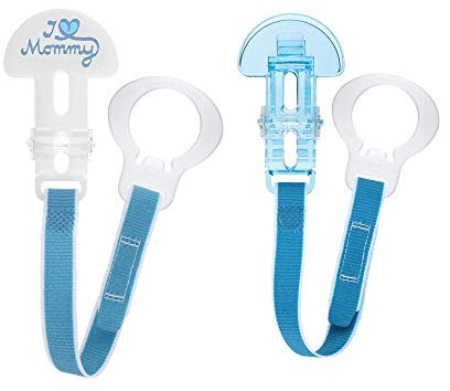 MAM I Love Mommy Double Pacifier Clip, Boy by MAM
