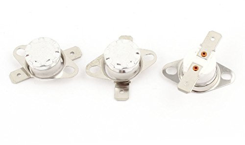 sourcing map Température Interrupteur Thermostat KSD301 250V 10A 175°C NC 3Pcs
