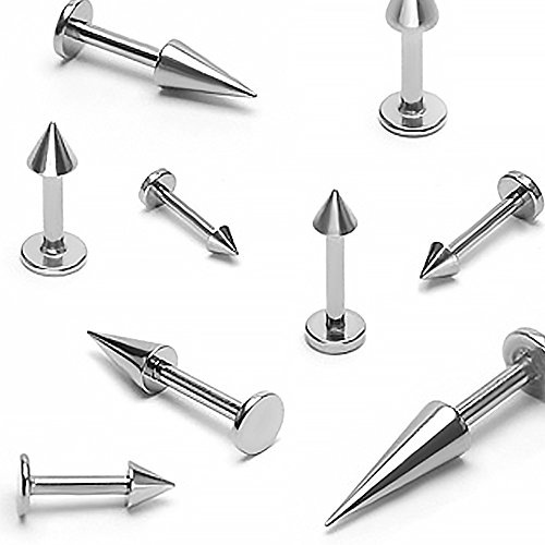 Autiga Labret Piercing Lippenpiercing Stab Monroe Madonna Medusa Stecker Stud Rosè Gold Spike Spitze