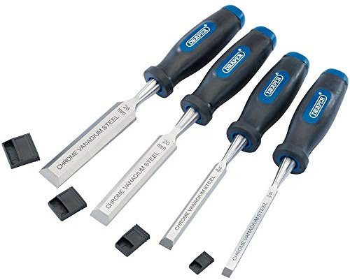 Draper 83351 Bevel Edge 4-Piece Wood Chisel Set