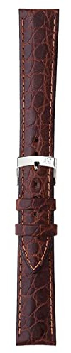 Morellato Liverpool Crocodile Grain Genuine Calf Leather Watch Strap - Stainless Steel Buckle - PERFORMANCE Collection