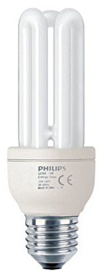5 x 14w Philips Genie ES E27 Edison Screw based 14w = 65w equivalence low energy light bulbs, warm white colour