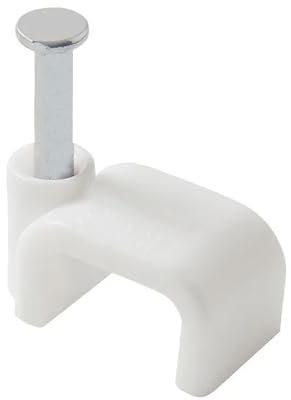 Grapilla Plana Televisión 6,8 mm. Transparente. 10 unidades.